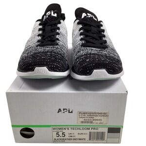 APL Athletic Propulsion Labs Women's Techloom Pro Sneakers Black Grey White 5.5